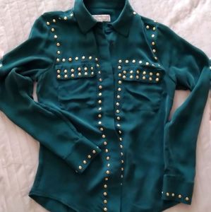 Michael Kors 100% silk blouse top